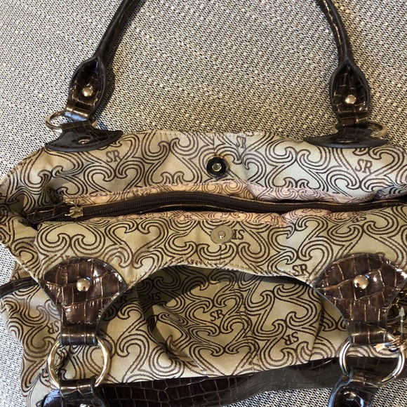 Sienna Ricchi Signature shoulder bag. Brown Purse - Picture 7 of 12